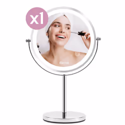 Girmi BE02 specchietto per trucco Libera installazione Rotondo Acciaio inox