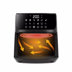Girmi FG7800 friggitrice Singolo 6 L Indipendente 1500 W Friggitrice ad aria calda Nero - Vista aggiuntiva 4