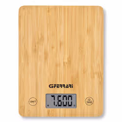 G3 Ferrari G20166, Bilancia da cucina elettronica, 10 kg, 1 g, Bamboo, Bamboo, Bamboo