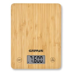 G3 Ferrari G20166 bilancia da cucina Bamboo Superficie piana Rettangolo Bilancia da cucina elettronica