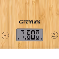 G3 Ferrari G20166 bilancia da cucina Bamboo Superficie piana Rettangolo Bilancia da cucina elettronica