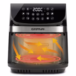 G3 Ferrari G10215 friggitrice Singolo 9 L Indipendente 2200 W Friggitrice ad aria calda Nero, Acciaio inox - Vista aggiuntiva 4