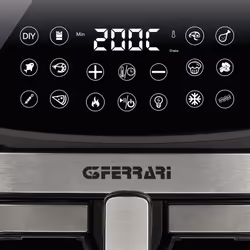 G3 Ferrari G10215 friggitrice Singolo 9 L Indipendente 2200 W Friggitrice ad aria calda Nero, Acciaio inox - Vista aggiuntiva 8