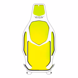 Res-Tech Spugne sedile gialle per cockpit X1, Giallo, Neoprene