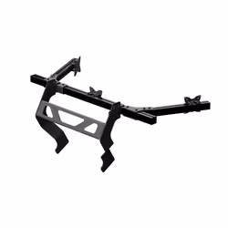 Res-Tech Supporto monitor triplo integrato per simulatore di guida GT, Supporto per monitor di simulazione volo/corsa, Allumi ...