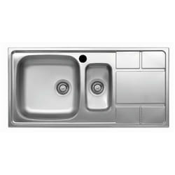 Samet Lavello cucina SAXT332 2 vasche e gocciolatoio destro 100x50 cm