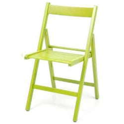 Sedia pieghevole in legno Penelope colore verde