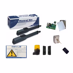 GENIUS 51700781 Mistral Kit - frequenza 433 MHz - RC Kit per automazione cancelli ad anta battente FAAC GENIUS MISTRAL 300 At ...