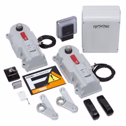 FAAC Kit Automatismo Per Cancelli a Due Ante Battenti POWER 24V kit Automazione elettromeccanica 24V interrata Larghezza max  ...