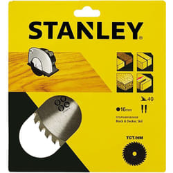 Iperbriko - Lama Per Sega Circolare Denti Medi Diam. 190 Mm - Foro 16 Mm Stanley