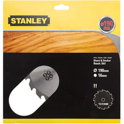 Iperbriko - Lama Per Sega Circolare Denti Riaffilabili Diam. 190 Mm - Foro 16 Mm Stanley