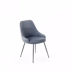 Sedia in microfibra - Nandy - MATERIALI: Seduta: Microfibra Schienale: Microfibra Gambe / Struttura: Metallo COLORI: Seduta:  ...