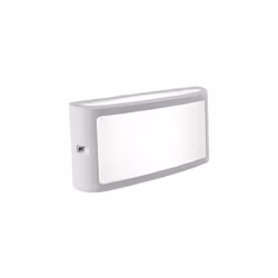 Applique in alluminio pressofuso. Finitura goffrata. Diffusore in resina satinata. Illuminazione con 14 LED SMD 2835. Luce di ...