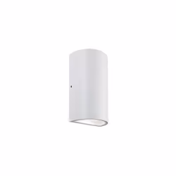 Applique in pressofusione di alluminio. Diffusore in vetro trasparente. Illuminazione a LED COB. Consumo: 12W. Resa: 70W. Flu ...