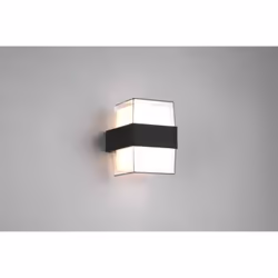 L'applique MOLINA di Trio Lighting è composta da un corpo squadrato in alluminio pressofuso antracite e diffusore in plastica ...