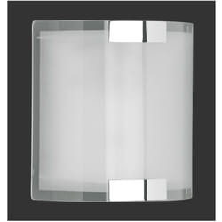 Iperbriko - Applique Divo Cromo e Vetro Bianco Sabbiato 20x20 cm Trio Lighting