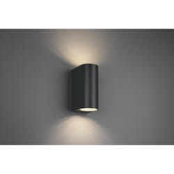 Iperbriko - Applique Doppia Emissione Led Stondata Roya Antracite H15 cm IP44 Trio Lighting