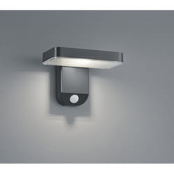 Iperbriko - Applique Esquel Led Antracite IP44 Con Sensore Movimento Ad Energia Solare Trio Lighting
