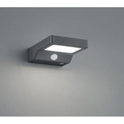 Iperbriko - Applique Fomosa Led Antracite IP44 Con Sensore Movimento Ad Energia Solare Trio Lighting