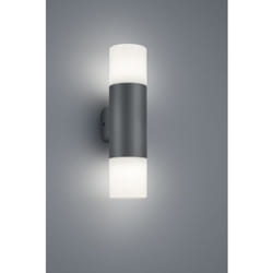 Iperbriko - Applique Hoosic Biemissione 2xE27 Antracite H33 cm IP44 Trio Lighting