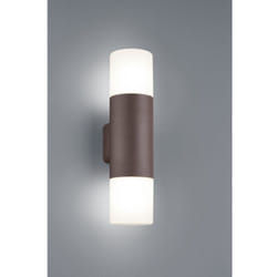 Iperbriko - Applique Hoosic Biemissione 2xE27 Ruggine H33 cm IP44 Trio Lighting