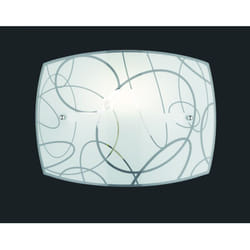 Iperbriko - Applique Rettangolare Spirelli 1xE27 Vetro Decorato Con Cerchi Trio Lighting
