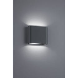 Iperbriko - Applique Rettangolare Thames ii Led Doppia Emissione IP54 Antracite L11 cm Trio Lighting