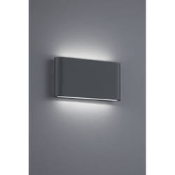 Iperbriko - Applique Rettangolare Thames ii Led Doppia Emissione IP54 Antracite L17 cm Trio Lighting