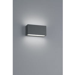 Applique Rettangolare Trent Led IP65 Antracite Doppia Emissione Trio Lighting