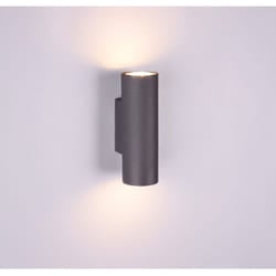 Iperbriko - Applique Ruggine Cilindro Marley Doppia Emissione Su e Giù Trio Lighting