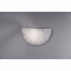 L'applique SANDRINA di Trio Lighting presenta un diffusore in vetro bianco graniglia. Dotata di alloggio per lampadina con at ...
