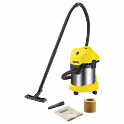 Bidone Aspiratutto Karcher Mod.Wd3 Premium SPECIFICHE: Mod. WD3 PREMIUM Potenza 1000 W Fusto in acciaio inox da 17 l Per soli ...