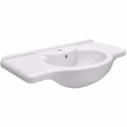 Consolle di colore bianco, adattabili perfettamente ai nostri mobili serie Karine. Confezione scatolata. Fornito senza pilett ...