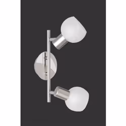 Il faretto da soffitto ANTIBES di Trio Lighting presenta una struttura in metallo finitura nichel opaco composta da una base  ...