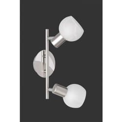 Iperbriko - Faretto Da Soffitto 2 Led Orientabile Antibes Nichel Trio Lighting