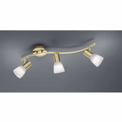 LEVISTO di Trio Lighting ha una struttura composta da una base rotonda a soffitto, braccio curvo realizzata interamente in me ...