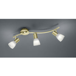 Iperbriko - Faretto Da Soffitto 3 Luci Orientabile Levisto Ottone Trio Lighting