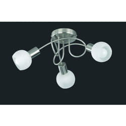 Iperbriko - Faretto Da Soffitto Girandola 3 Led Antibes Nichel Trio Lighting