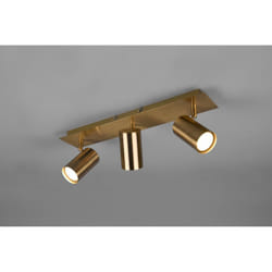 Iperbriko - Faretto Marley 3 Spot GU10 Ottone Invecchiato L48 cm Trio Lighting