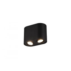 Faretto Soffitto 2 Spot GU10 Orientabili Cookie Nero Trio Lighting