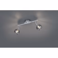 BOWIE di Trio Lighting è una lampada da soffitto composta da una piastra rotonda, braccio lineare in metallo finitura cromo e ...