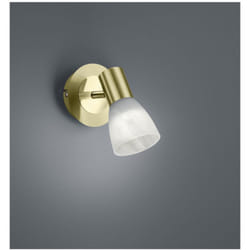Iperbriko - Faretto Spot Orientabile Ottone con Vetro Alabastro Levisto Trio Lighting