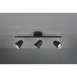 Iperbriko - Faretto Toulouse Nero 3 Spot Led L48 cm Trio Lighting