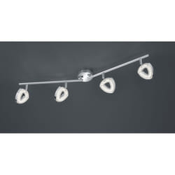 Iperbriko - Faretto Tours 4 Spot Led Cromo L80 cm Trio Lighting