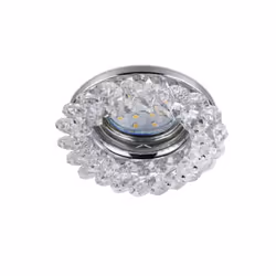 Il faretto rotondo da incasso della serie DOLOMITE di Trio Lighting é realizzato in metallo finitura cromo con cristalli deco ...