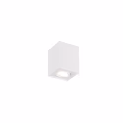 Il faretto spot BISCUIT di Trio Lighting è composto da una struttura cubica in metallo di colore bianco opaco e con spot orie ...