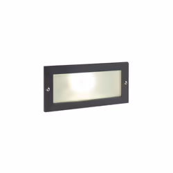 Incasso in pressofusione di alluminio. Diffusore in vetro satinato. Controscatola in termoplastico. Illuminazione con 14 LED  ...
