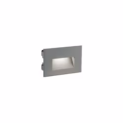 Incasso / Segnapasso in alluminio pressofuso. Diffusore in vetro satinato. Adatta all'installazione in casseformi standard. I ...