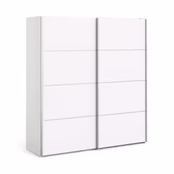 Kit Armadio Verona bianco Colore: Bianco Dimensioni: altezza cm 201.50 larghezza cm 182.40 profondità cm 64 l'armadio e le an ...