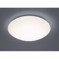 La lampada da soffitto LUKIDA di Trio Lighting ha una struttura rotonda realizzata interamente in plastica bianca dal diametr ...